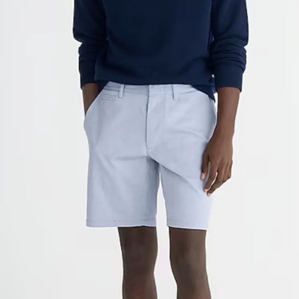 NWOT j crew sky blue 9'' tech oxford short